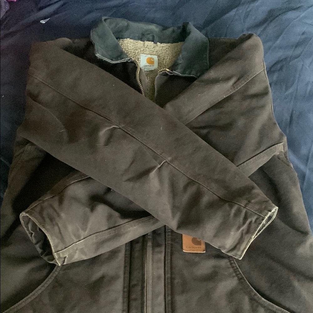 Brown carhartt made in Mexico jacket